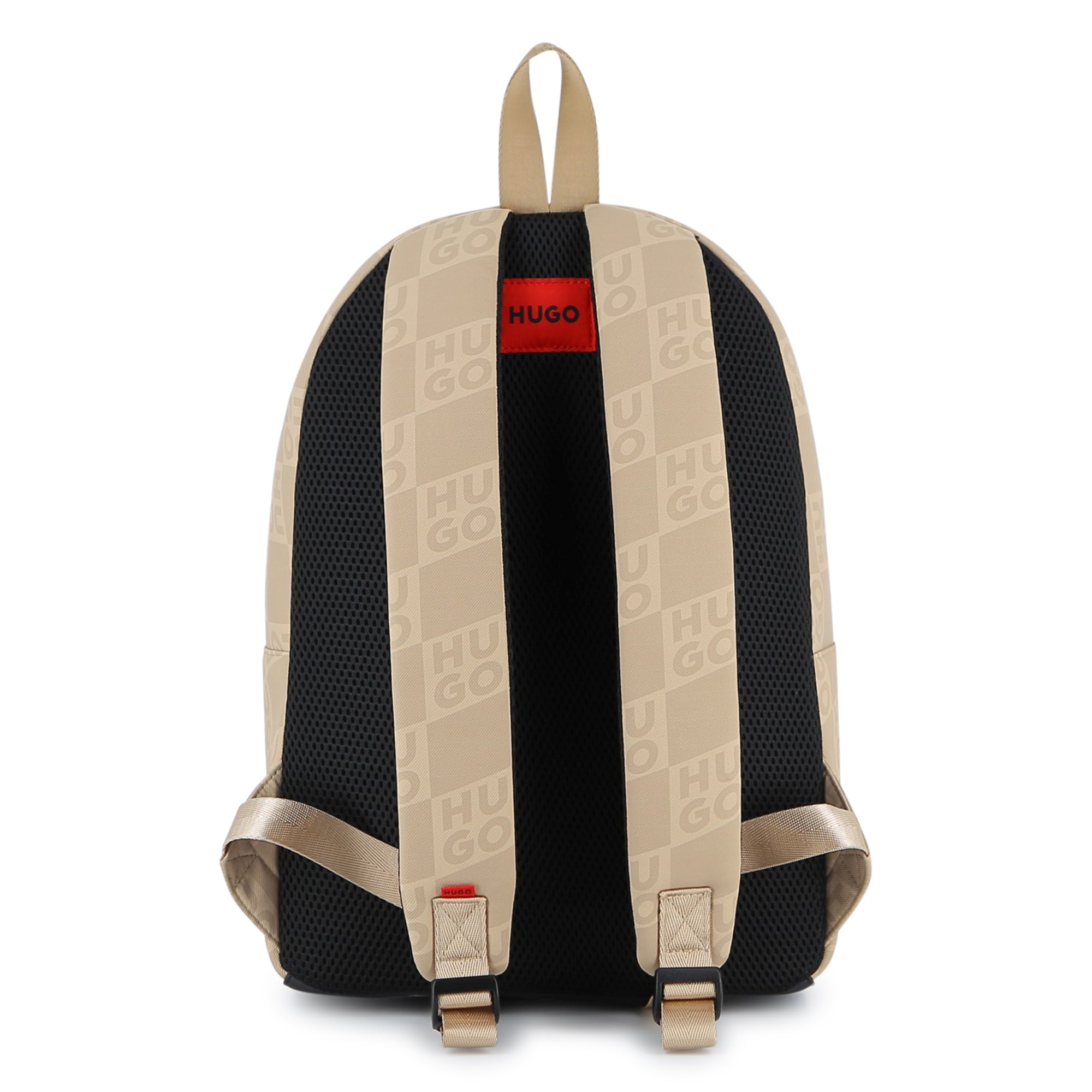 Beige Monogram Backpack Hugo