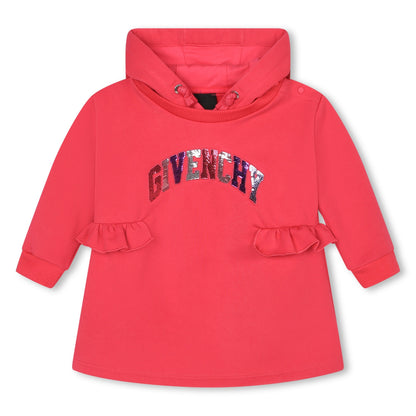 Fleece Hooded Dress with Sequins Givenchy