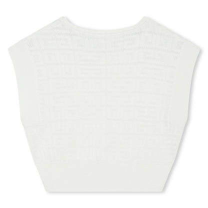 Sleeveless Knit Monogrammed Top Givenchy