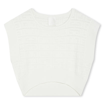 Sleeveless Knit Monogrammed Top Givenchy