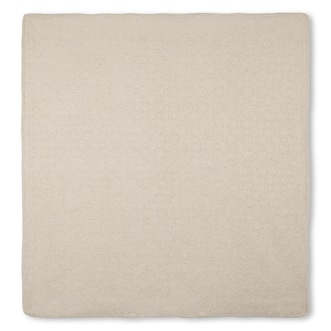 Beige Cotton and Cashmere Baby Blanket with Textured Knit Givenchy