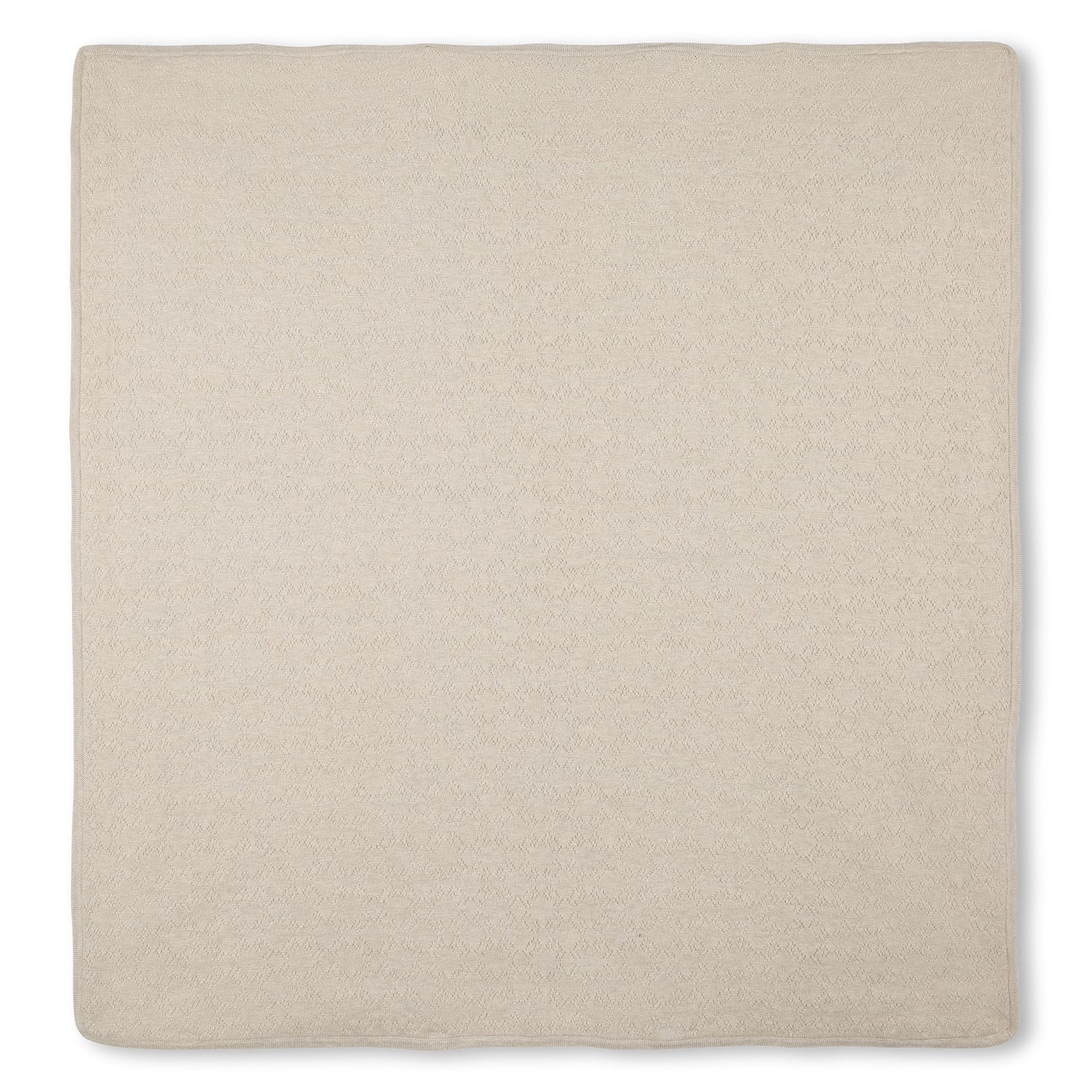 Beige Cotton and Cashmere Baby Blanket with Textured Knit Givenchy