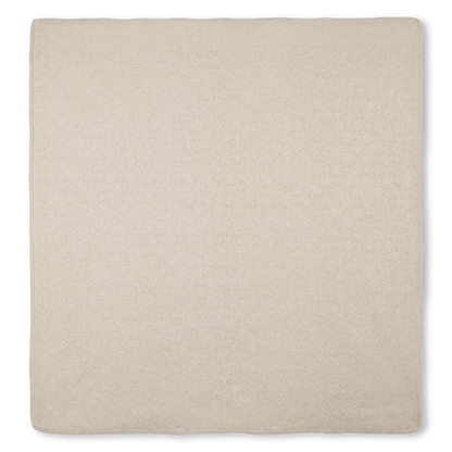 Beige Cotton and Cashmere Baby Blanket with Textured Knit Givenchy