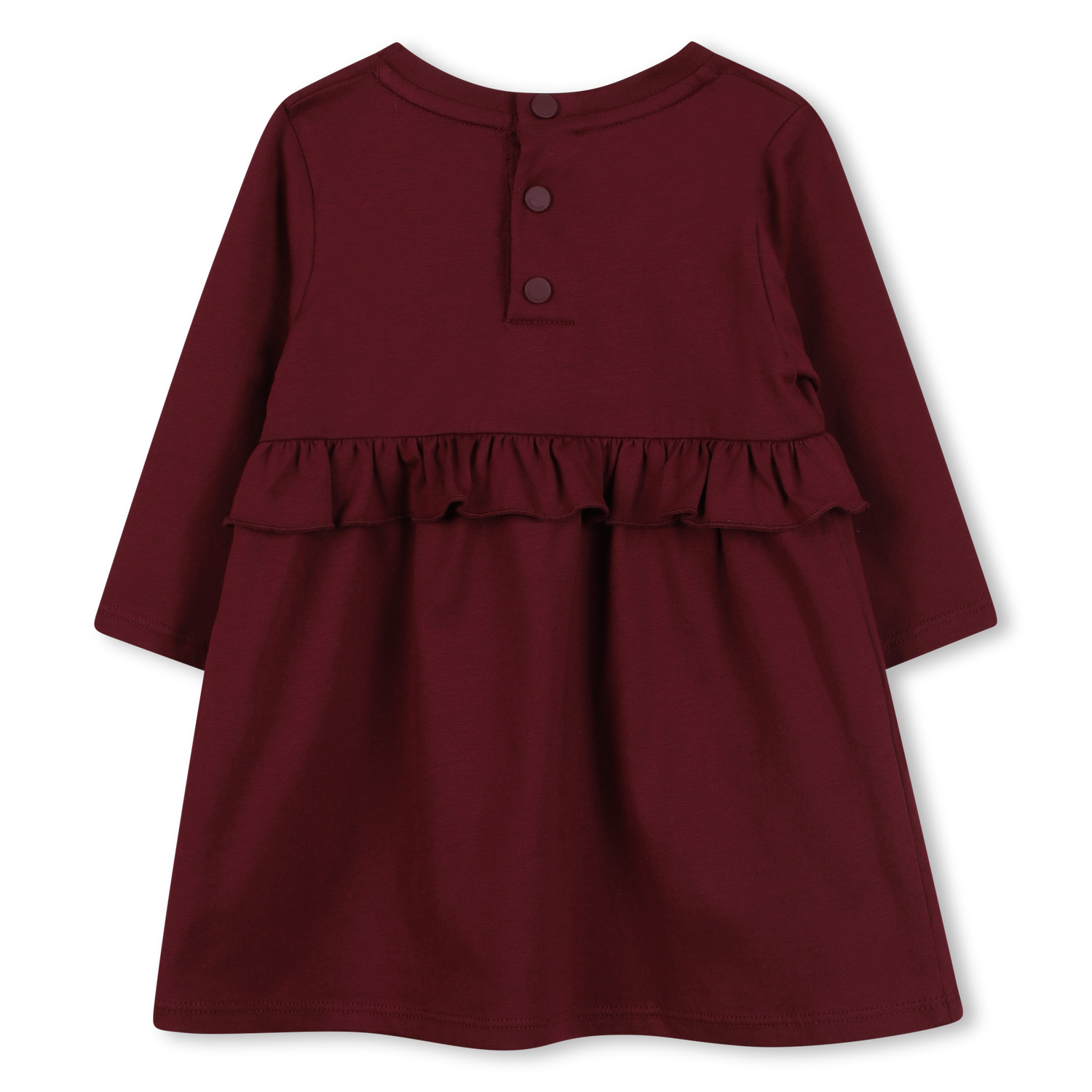 Logo Cotton Dress with Ruffle Detail for Baby Givenchy