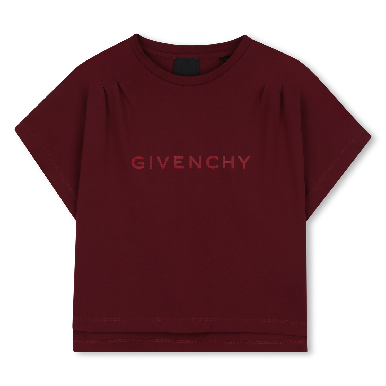 Kids short sleeve cotton t-shirt, crimson Givenchy