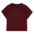Kids short sleeve cotton t-shirt, crimson Givenchy