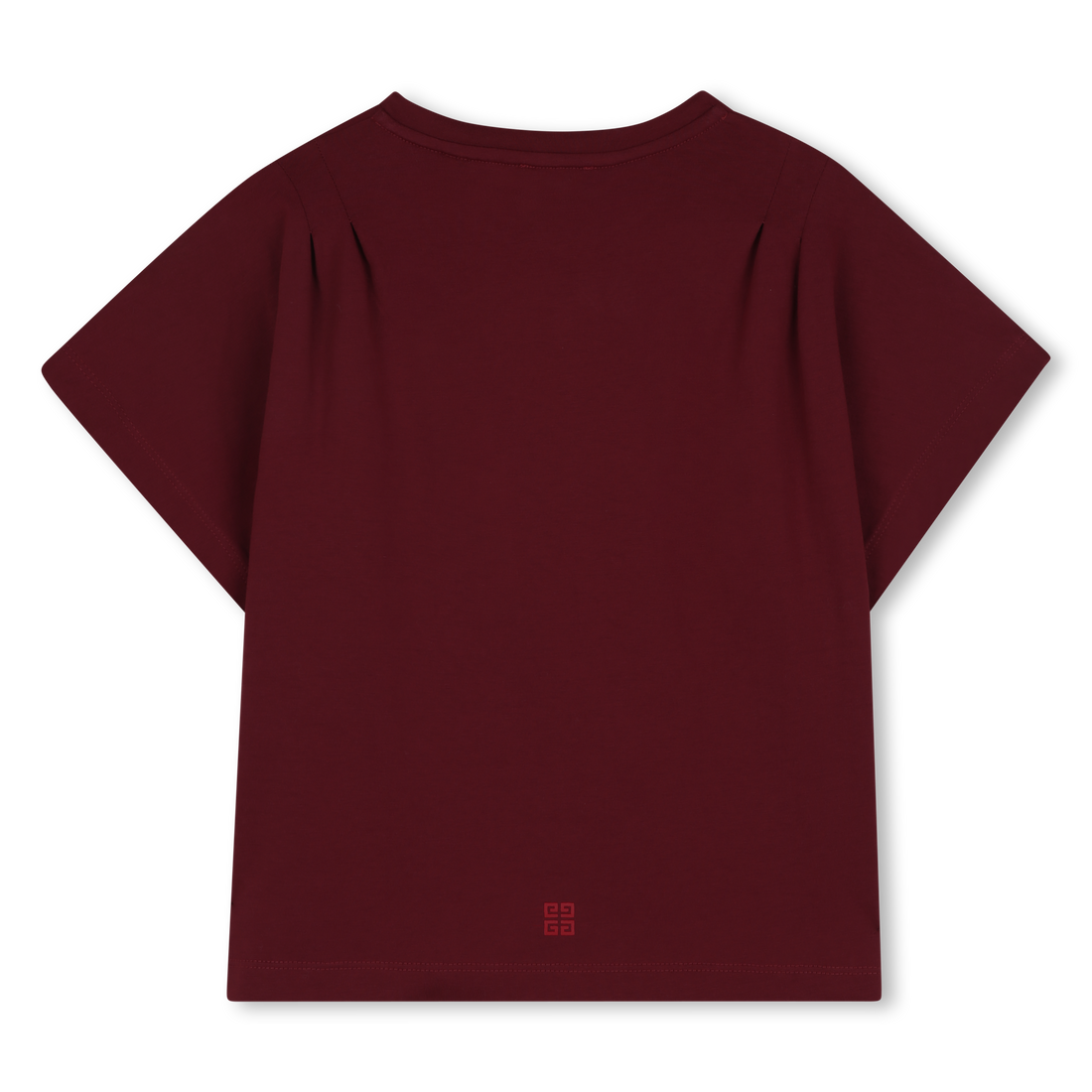 Kids short sleeve cotton t-shirt, crimson Givenchy