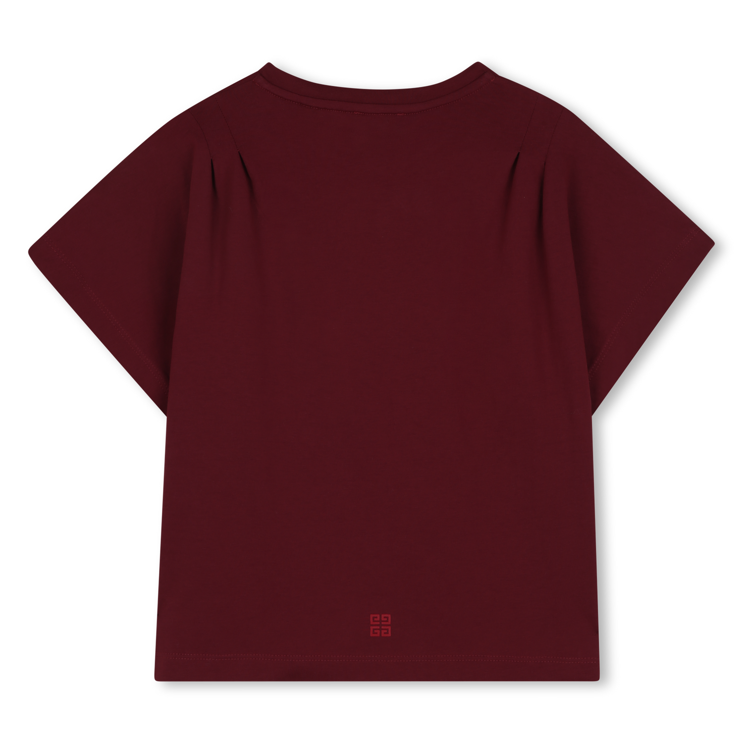 Kids short sleeve cotton t-shirt, crimson Givenchy
