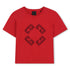 Organic Cotton Short Sleeve T-Shirt with Embroidered Front Detail Givenchy
