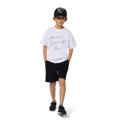 Classic Cotton Blend Shorts for Boys Givenchy