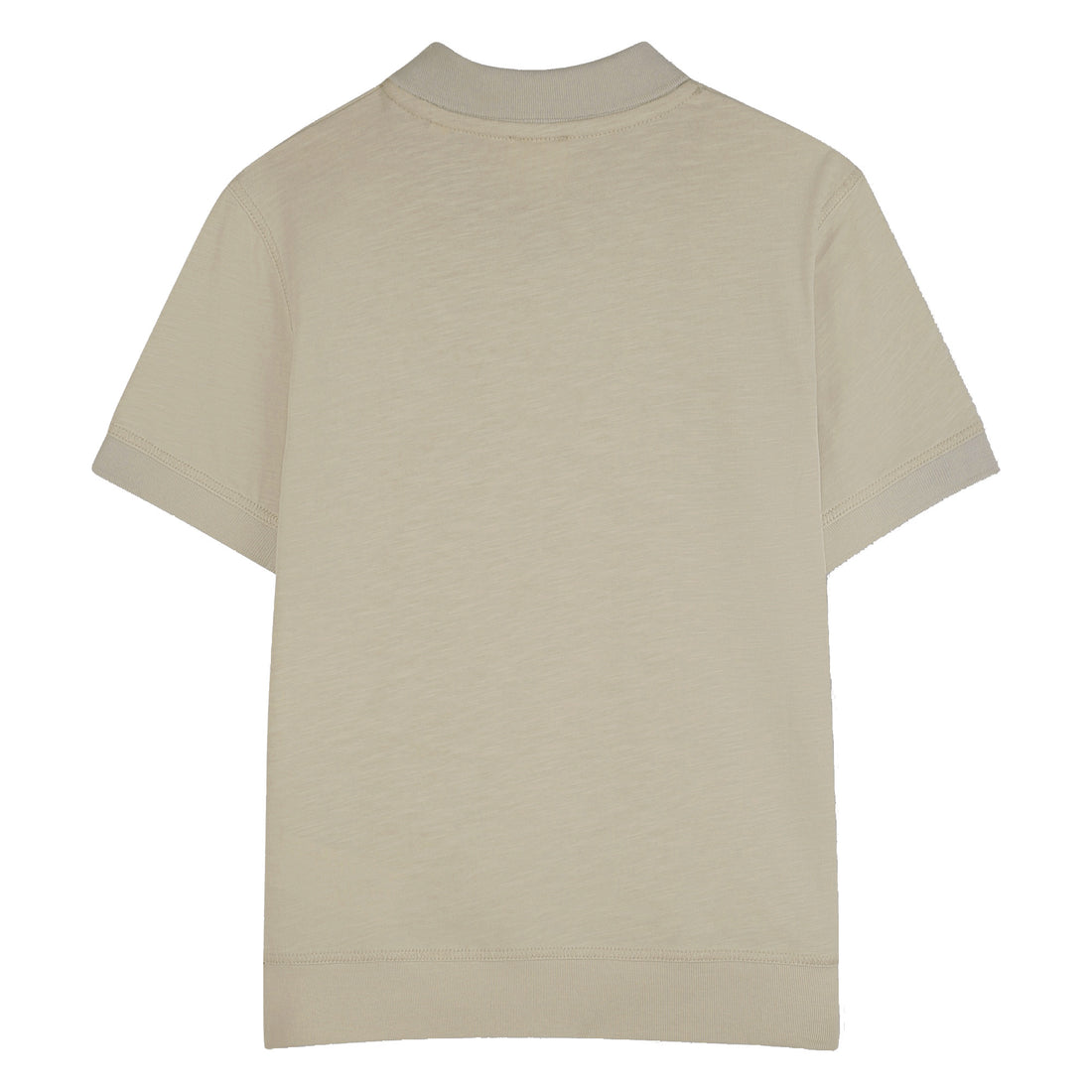Slub Cotton Jersey Polo Shirt With Embroidered Patch, Beige Givenchy