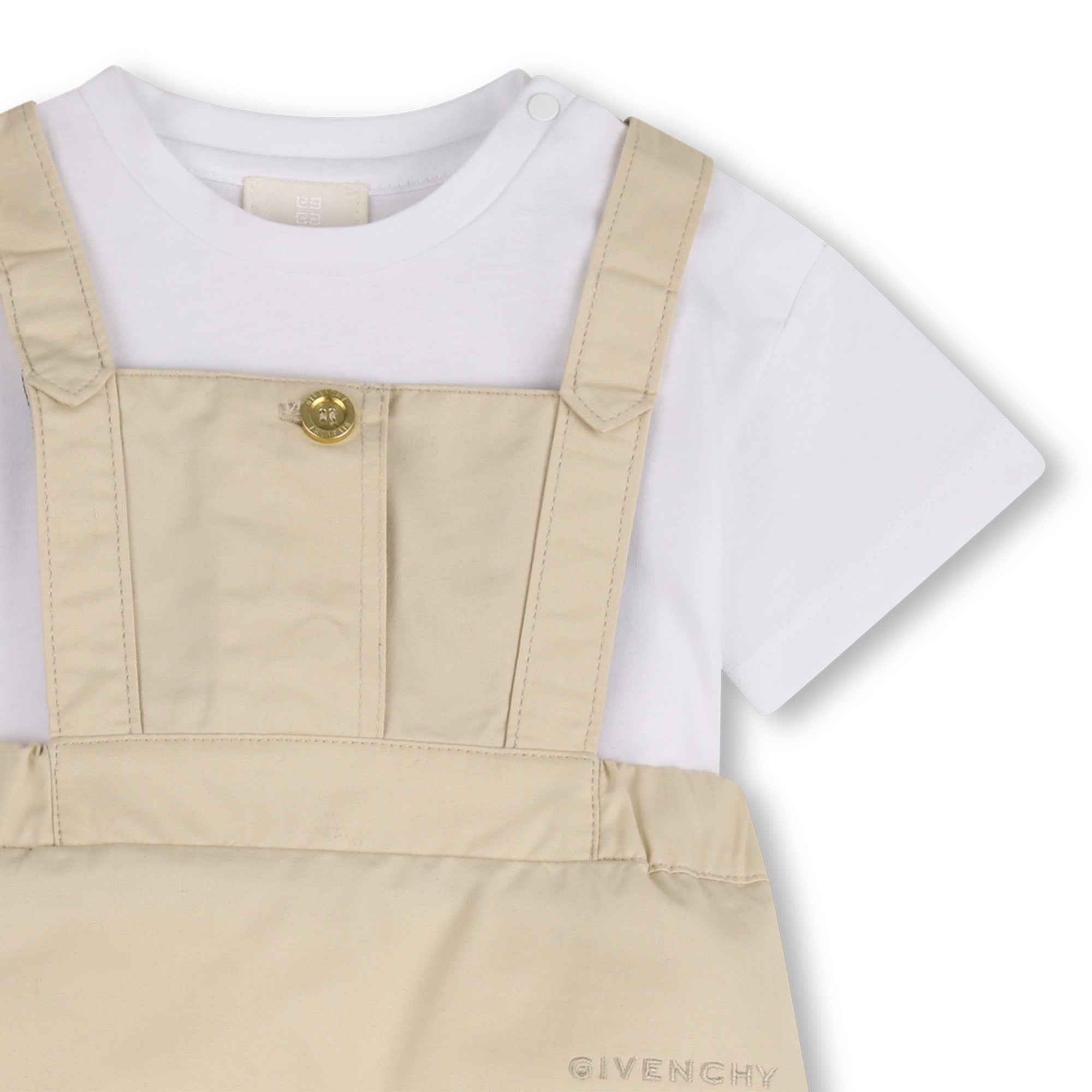 Cotton Gabardine Dress and Organic Cotton T-Shirt Set Givenchy