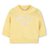 Baby Embroidered Logo Cotton Sweatshirt in Pale Yellow Givenchy
