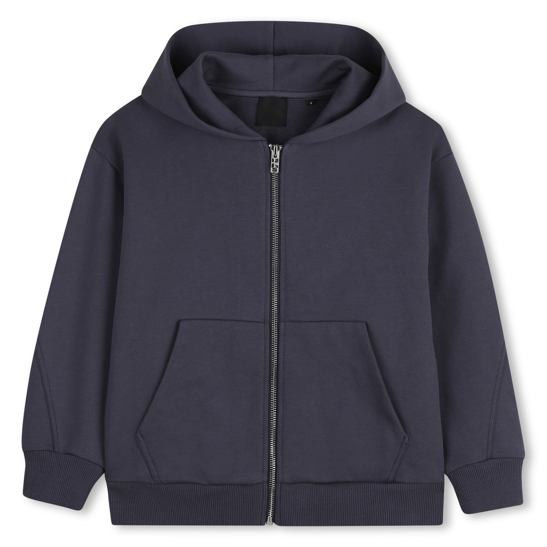 Zipped Fleece Hoodie with Embroidered Back Detail Givenchy