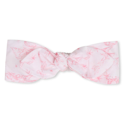 Cotton Tee Shirt and Poplin Overalls Set with Toile de Jouy Print and Headband Givenchy