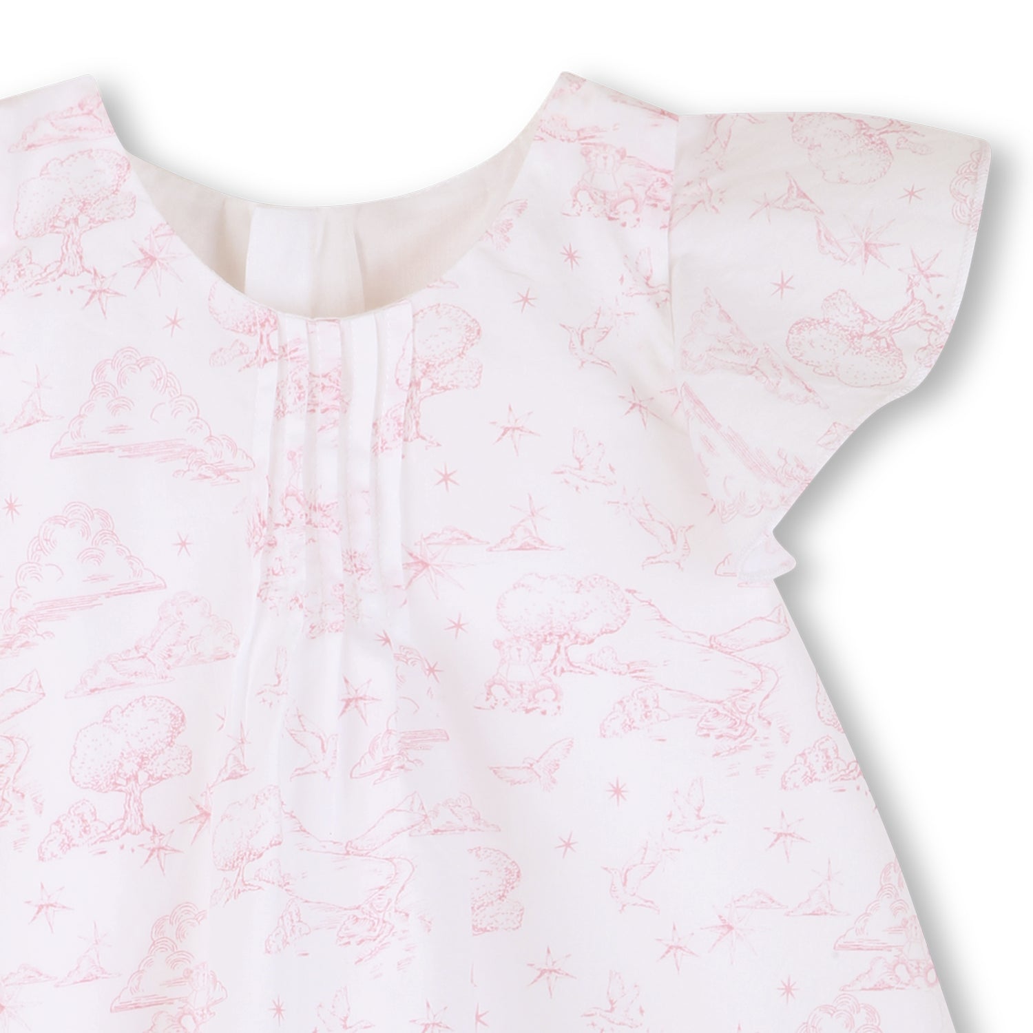 Cotton Poplin Dress and Bloomer Set with Toile de Jouy Print Givenchy