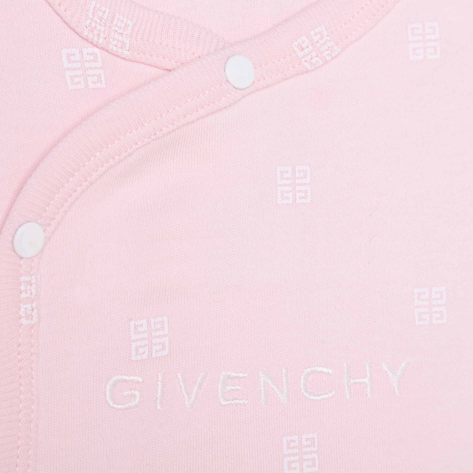 Cotton 4G Print Pyjamas  Available In Pink And Blue Givenchy