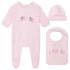 Baby Jumpsuit With Matching Hat And Bib Givenchy