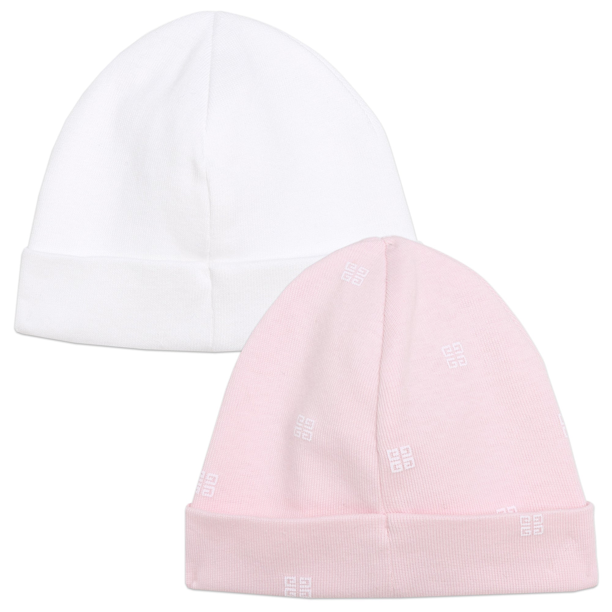 Set of 2 Ribbed Hats in Pink And Blue Sets Givenchy