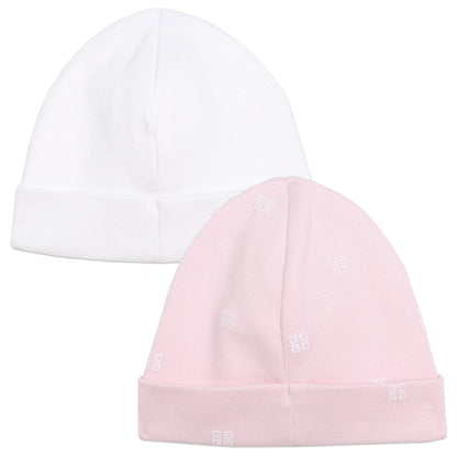 Set of 2 Ribbed Hats in Pink And Blue Sets Givenchy