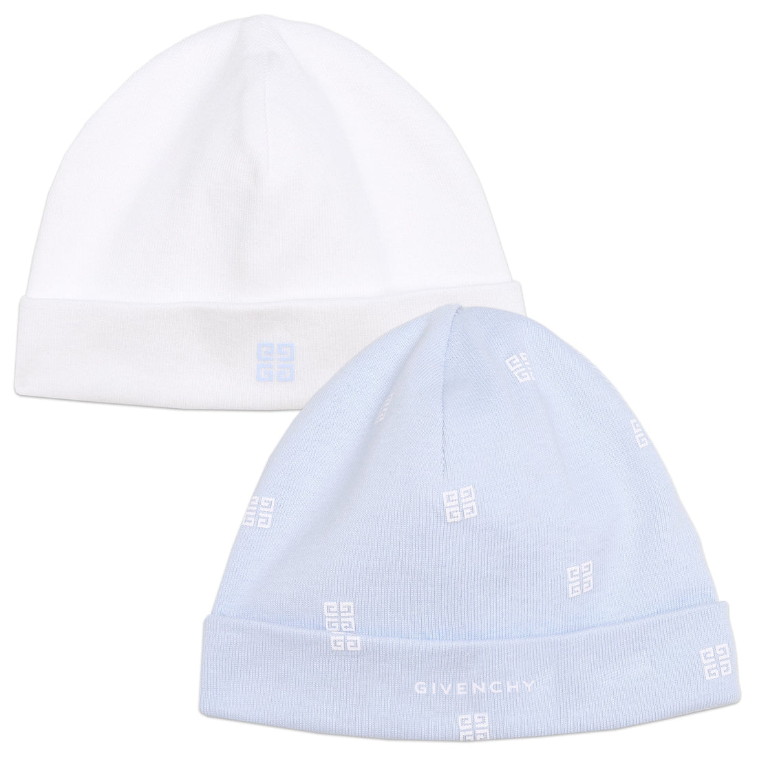 Set of 2 Ribbed Hats in Pink And Blue Sets Givenchy