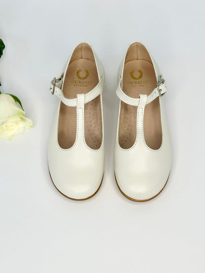Bone Leather T-Bar Mary Janes Chloe &amp; Jule