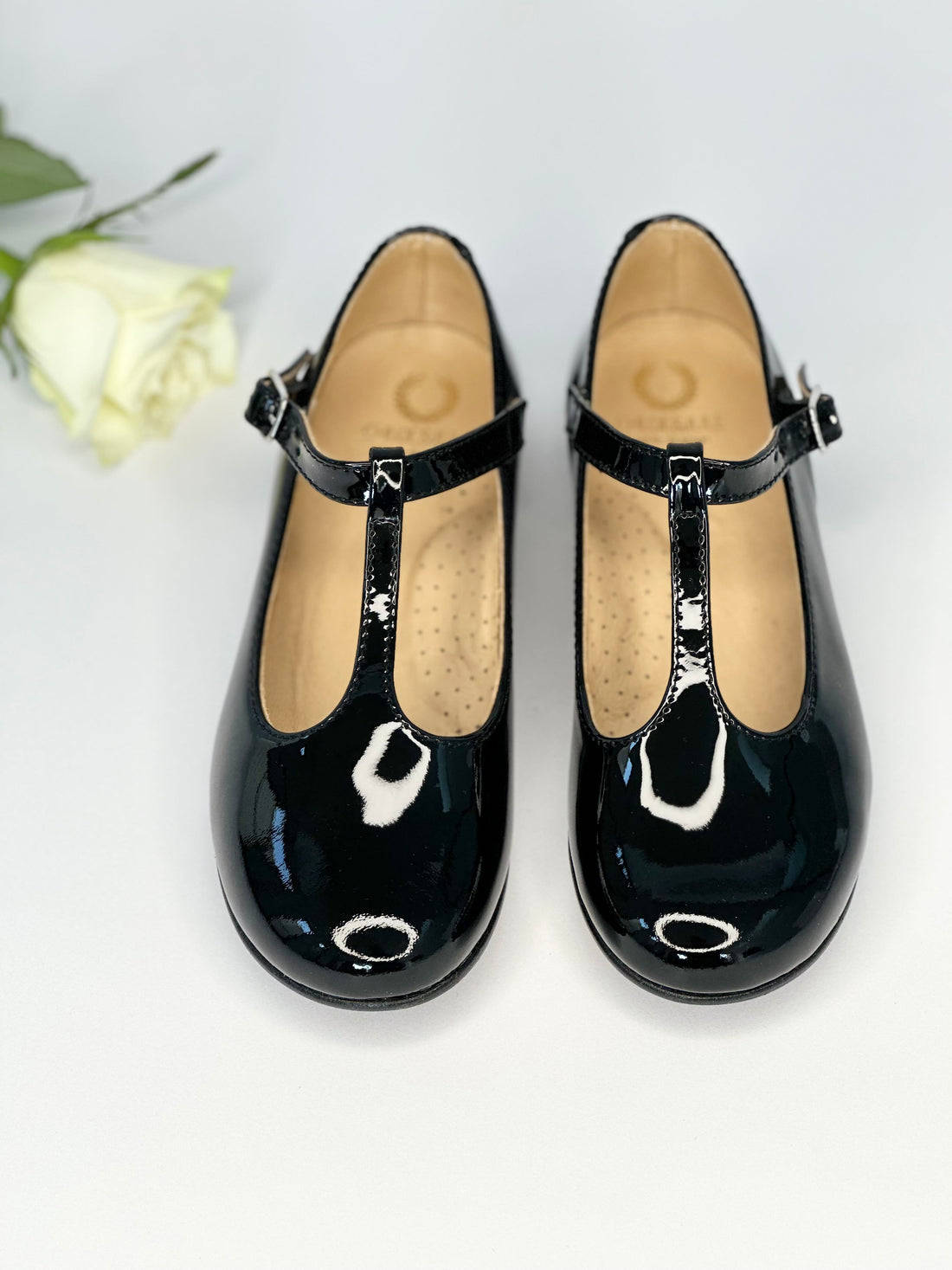 Black Patent T-Bar Mary Janes Chloe &amp; Jule
