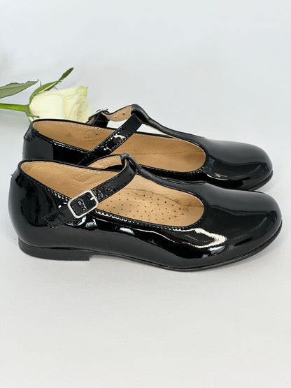 Black Patent T-Bar Mary Janes Chloe &amp; Jule