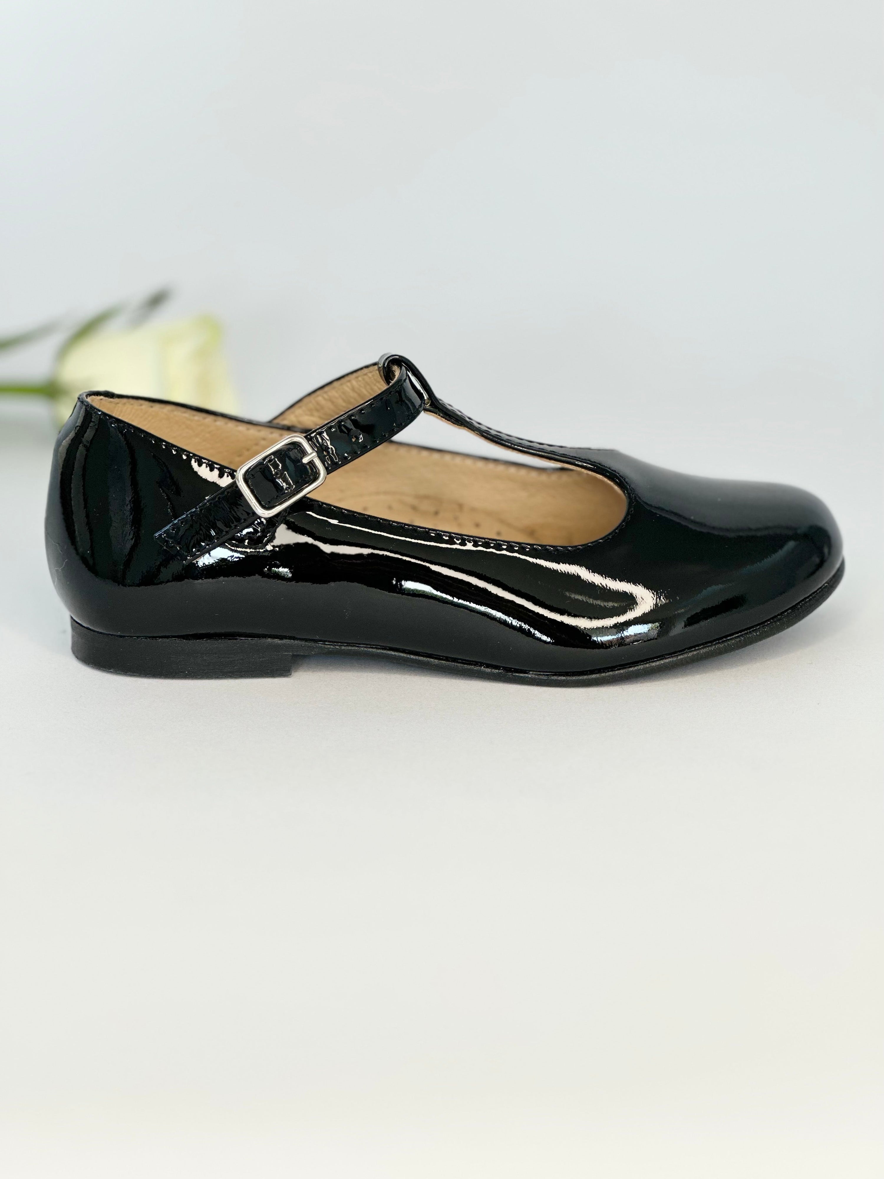 Black Patent T-Bar Mary Janes Chloe &amp; Jule