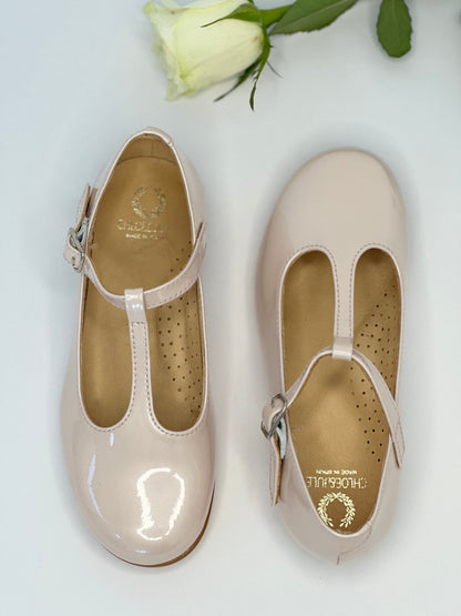 Pearl Pink T-Bar Mary Janes Chloe &amp; Jule