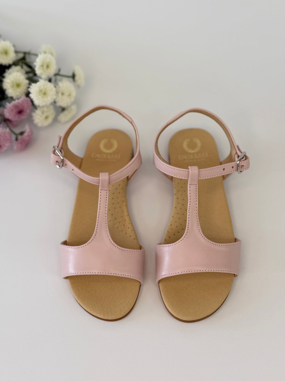 T-Bar Sandal  Pink Chloe &amp; Jule