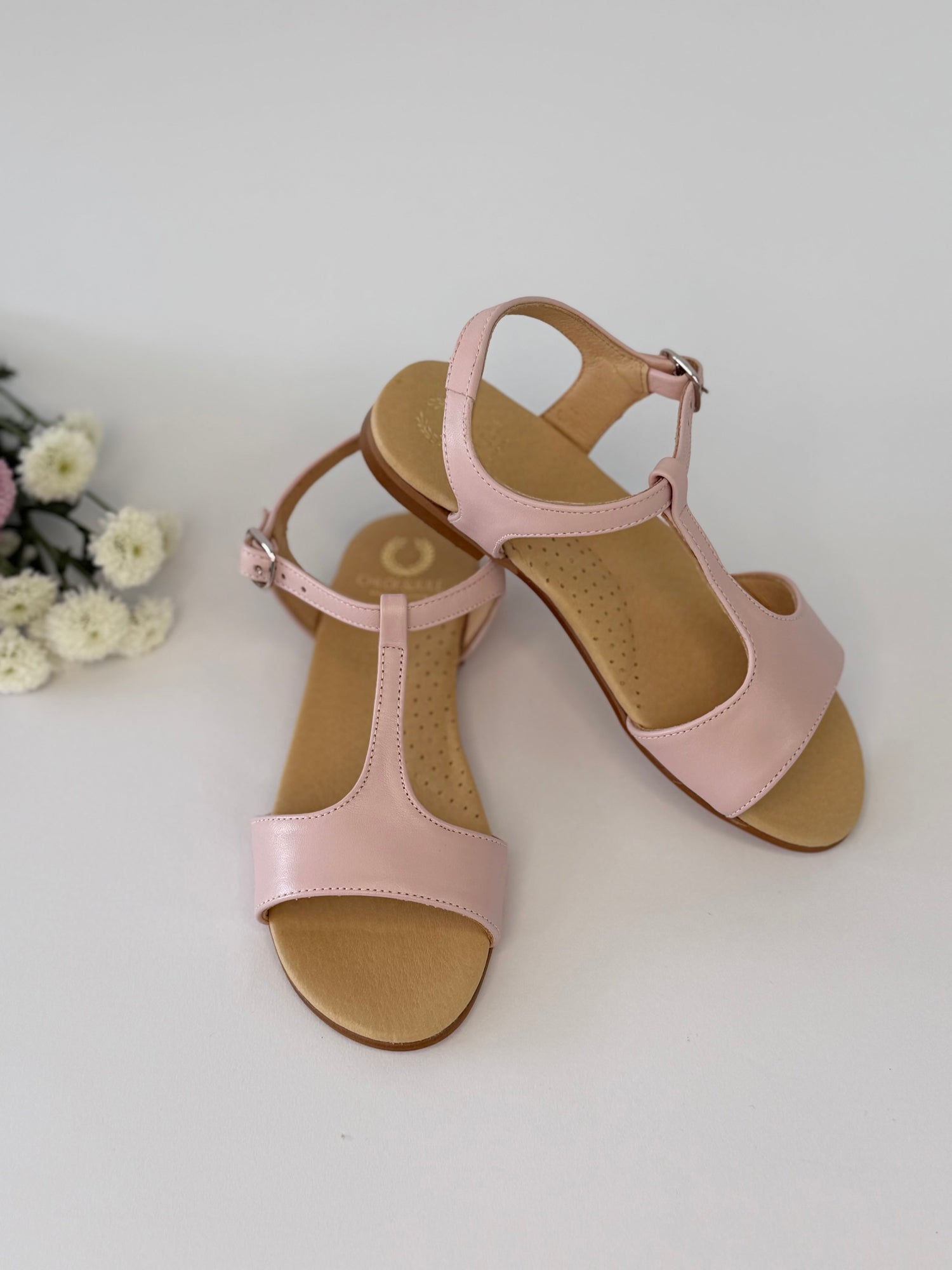 T-Bar Sandal  Pink Chloe &amp; Jule