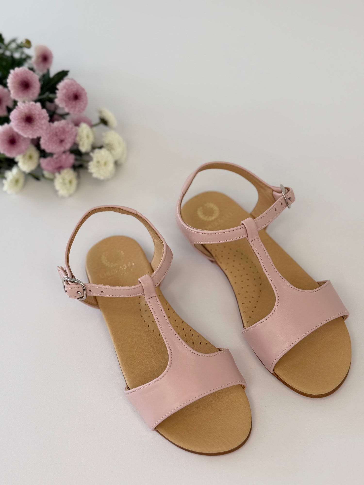 T-Bar Sandal  Pink Chloe &amp; Jule
