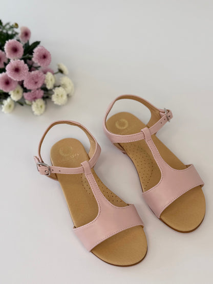T-Bar Sandal  Pink Chloe &amp; Jule