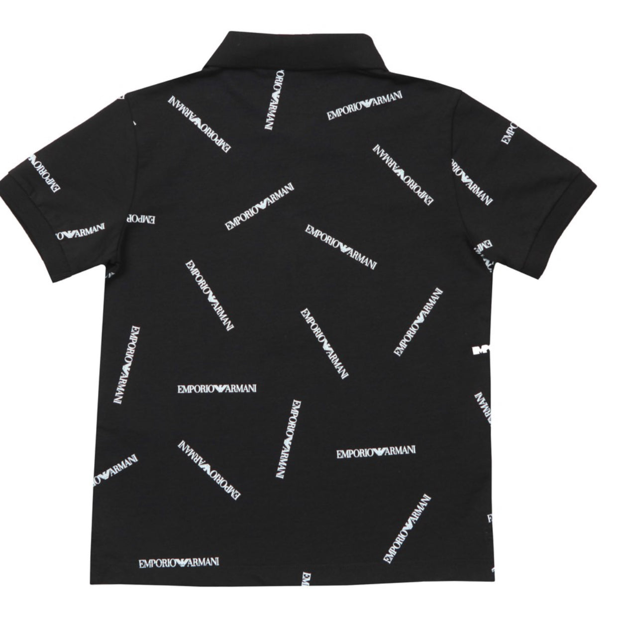 Boys Allover Logo Polo Shirt Emporio Armani