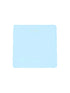 Light blue mouse pad with brand name on a beige background