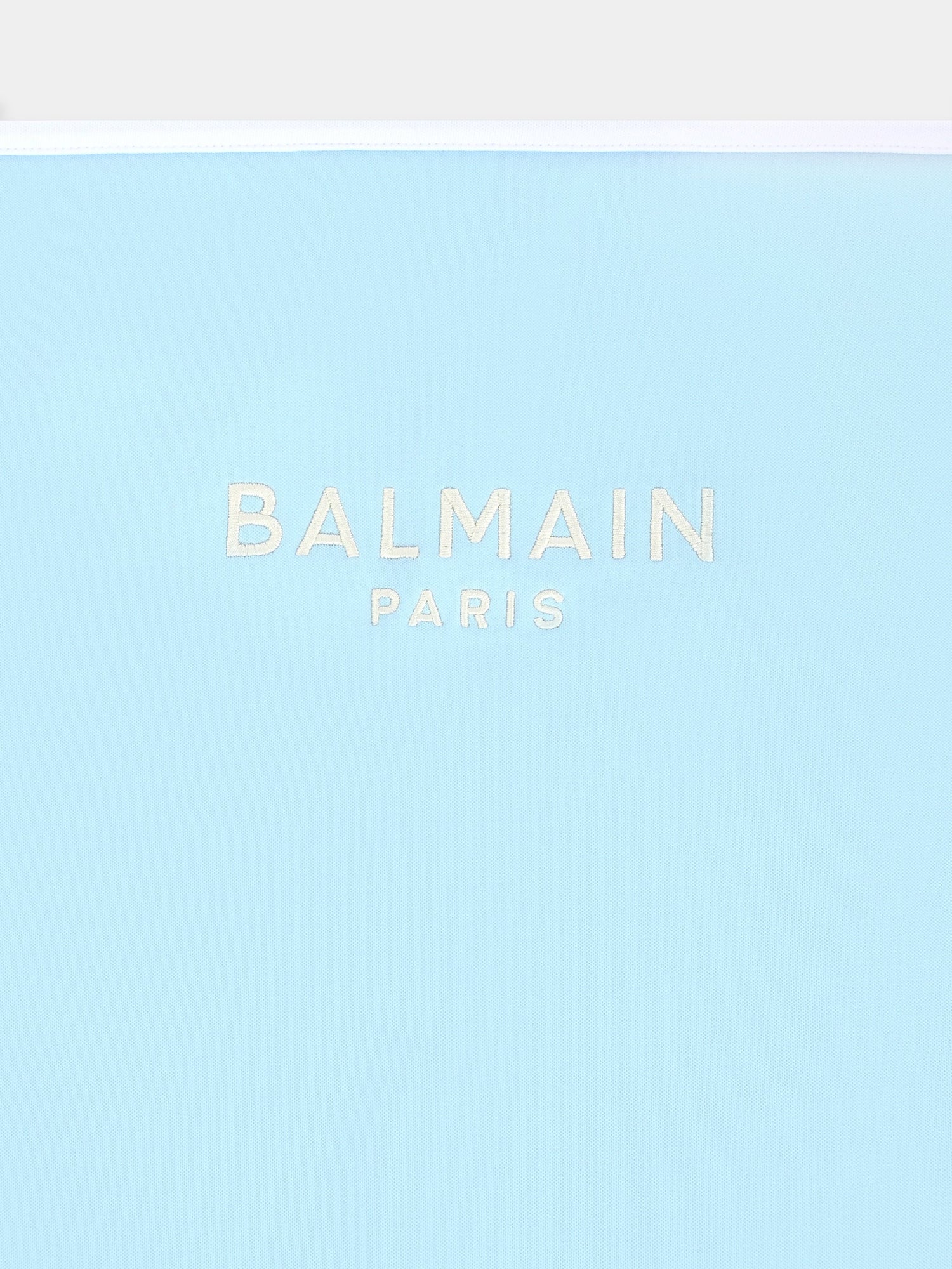 Monogram Jacquard Knit Baby Blanket Balmain