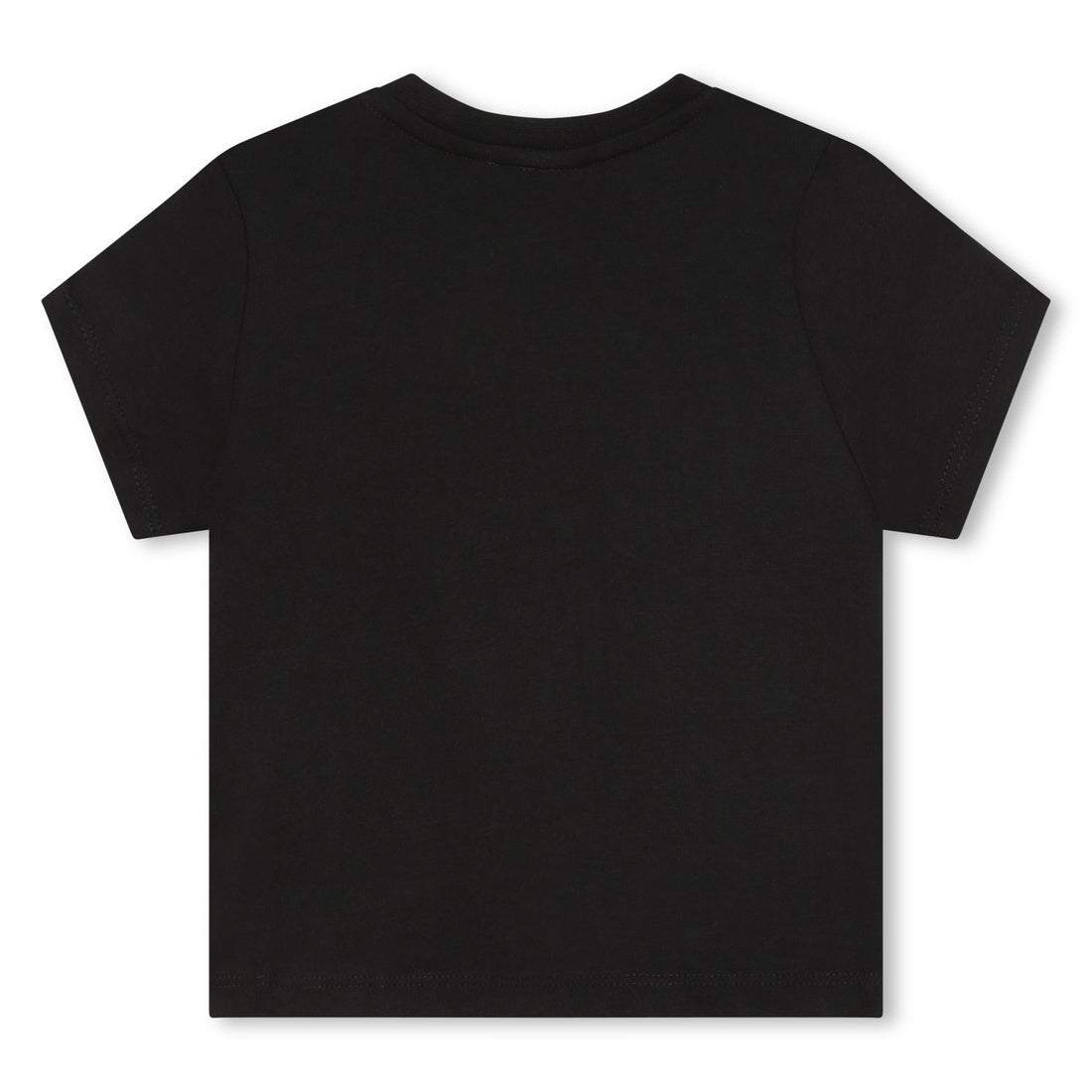 Cotton Jersey Short Sleeve T-Shirt with Shoulder Snap and Logo Hugo Boss