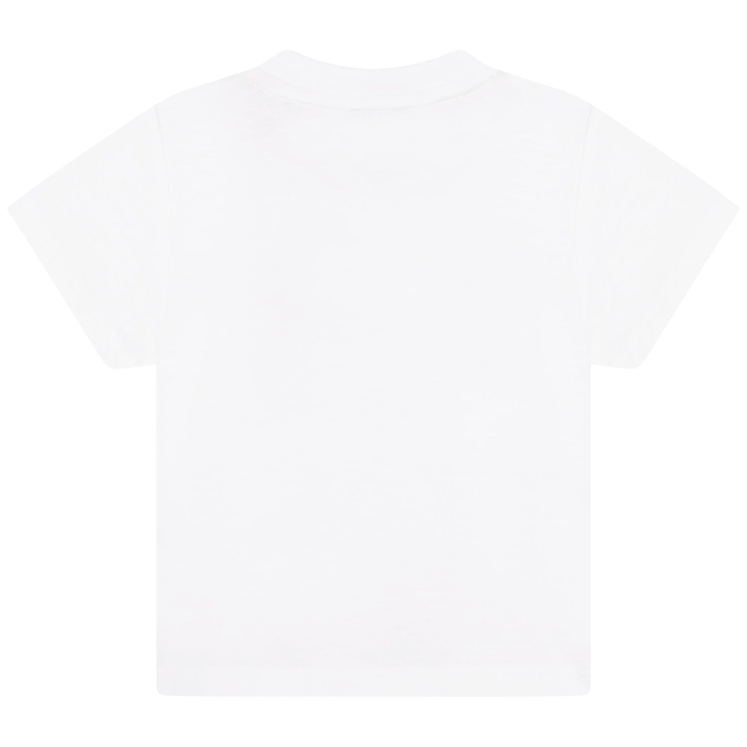 Cotton Jersey Short Sleeve T-Shirt with Shoulder Snap and Logo Hugo Boss