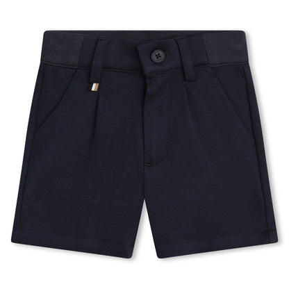 Chain-Weave Viscose Blend Bermuda Shorts Hugo Boss