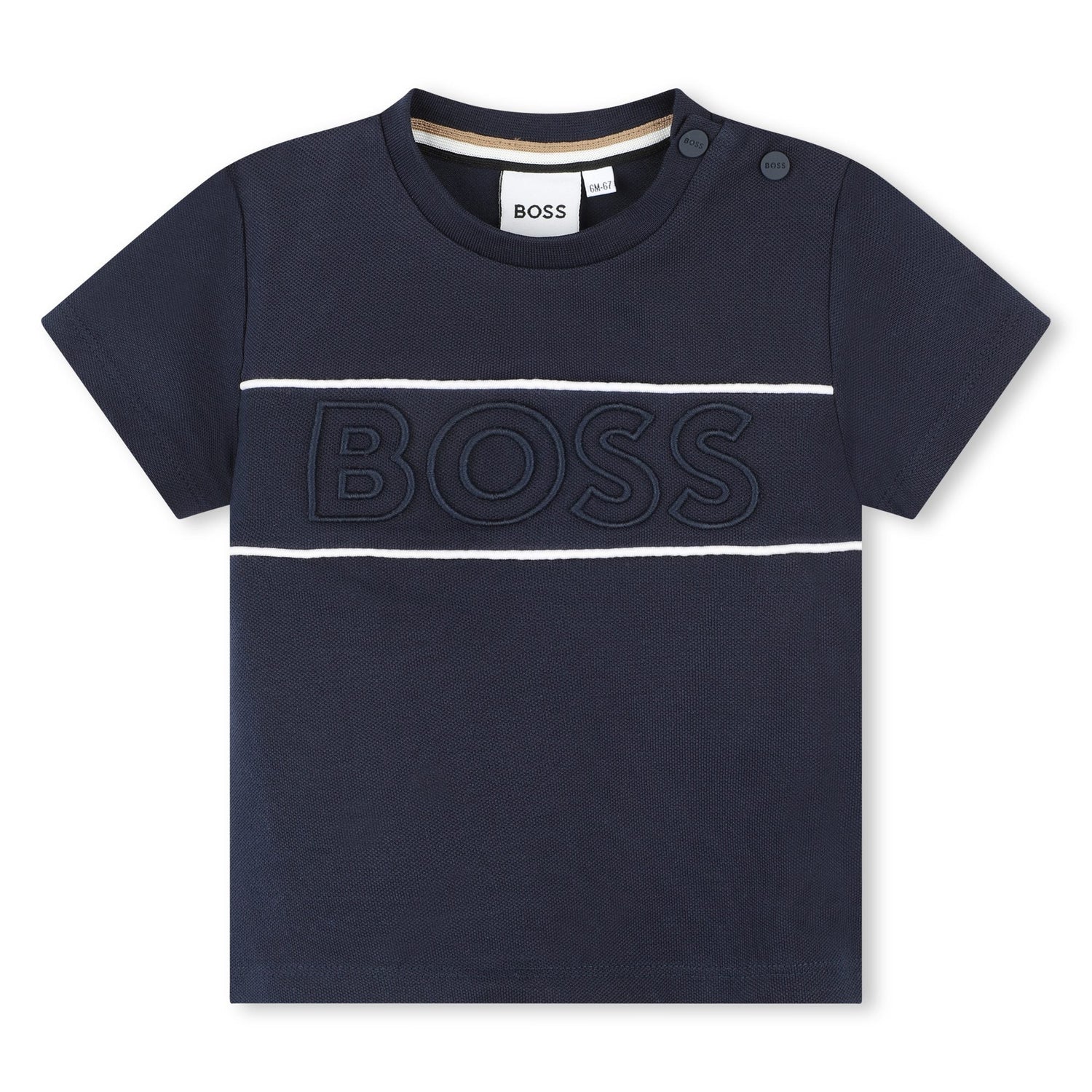 Cotton-Elastane Piqué Tee-Shirt Hugo Boss