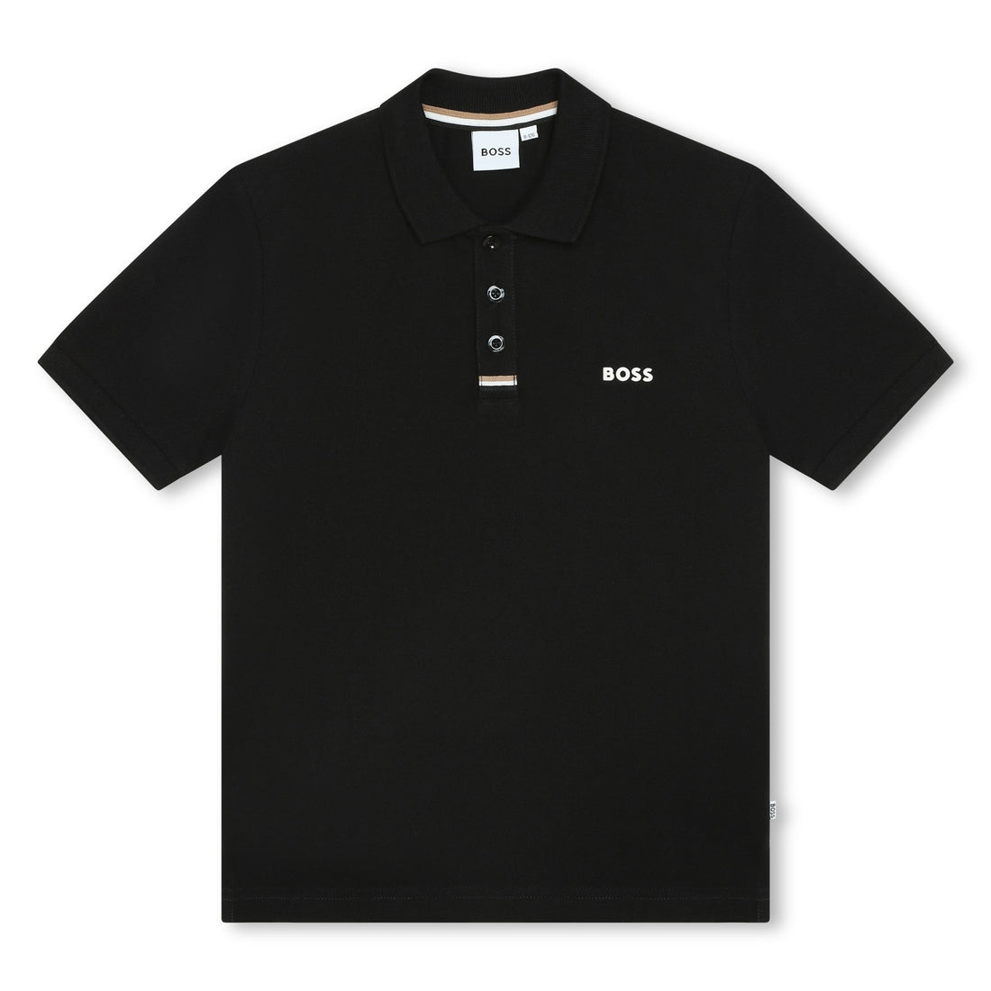 Short Sleeve Polo with Braid Collar Hugo Boss