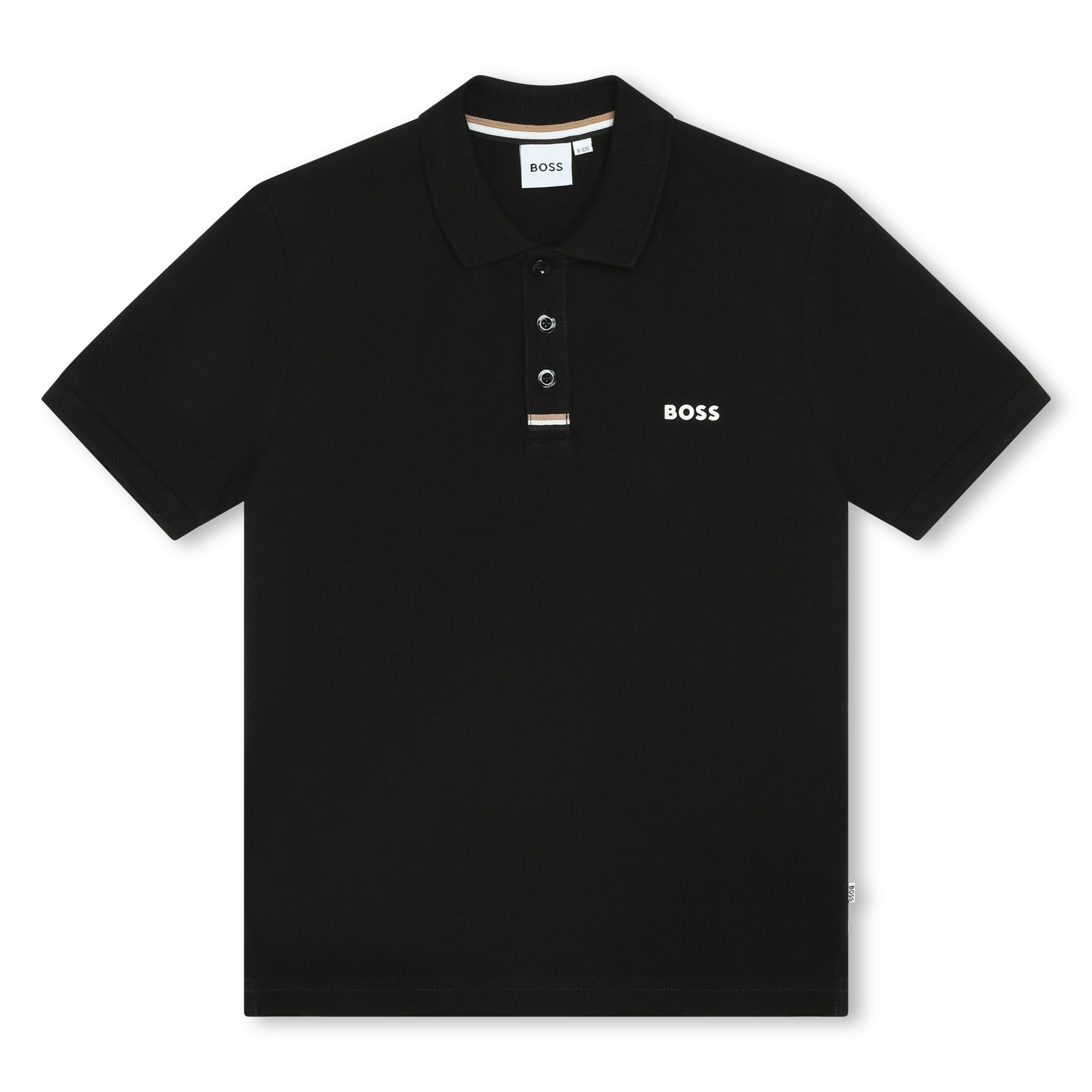 Short Sleeve Polo with Braid Collar Hugo Boss