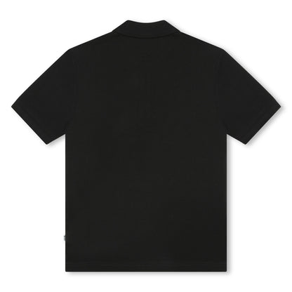 Short Sleeve Polo with Braid Collar Hugo Boss