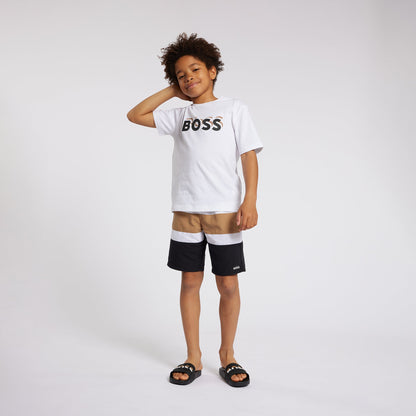 Cotton Embossed Logo Tee-Shirt Hugo Boss