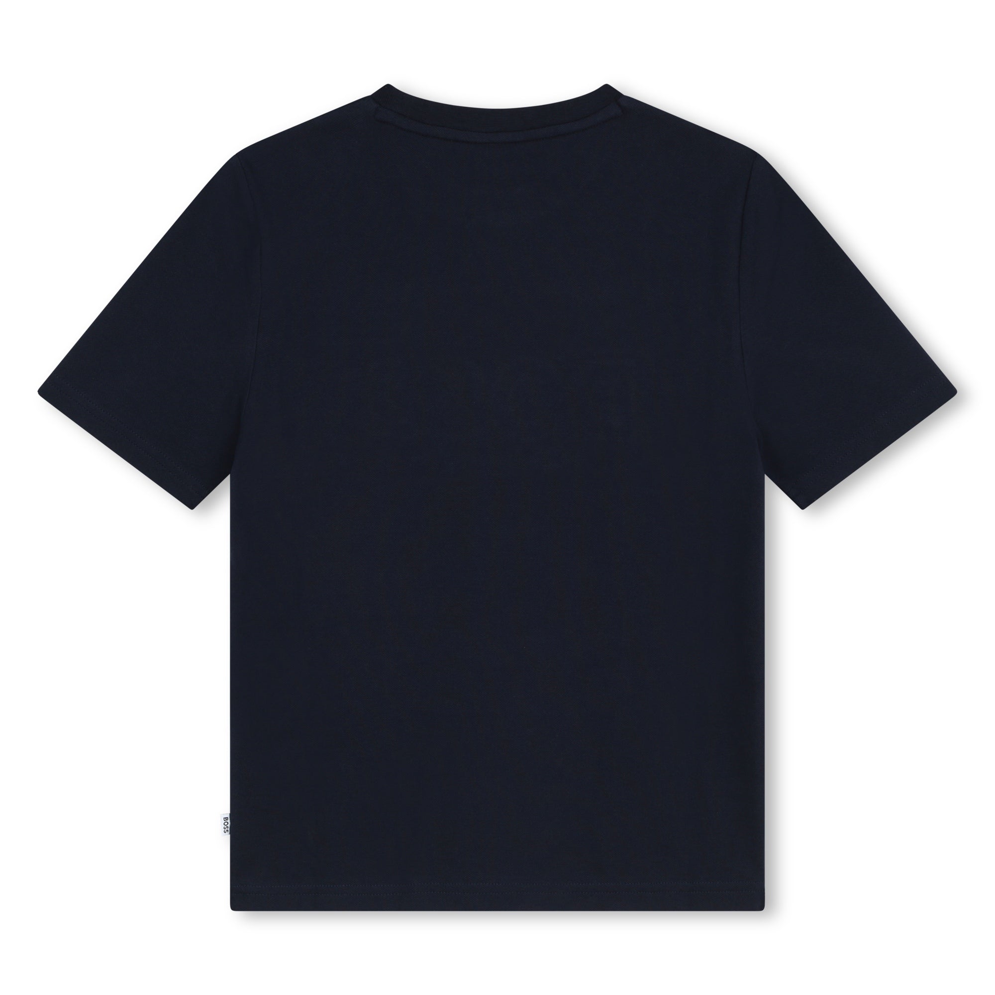 Short Sleeve Piqué Tee with Contrast Piping Hugo Boss