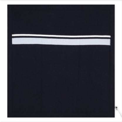 Cotton Knit Baby Blanket with Jacquard Print Hugo Boss