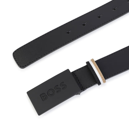 Leather Belt with Metal Buckle Hugo Boss