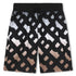 Monogrammed Black Swim Shorts Hugo Boss