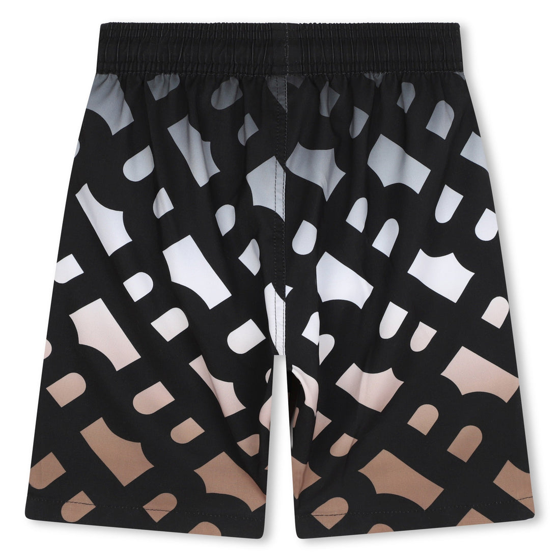 Monogrammed Black Swim Shorts Hugo Boss